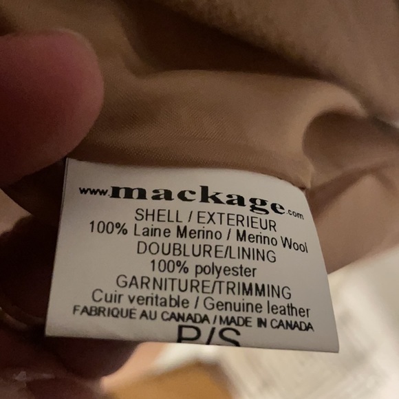 Mackage Brown Wool Coat - Picture 6 of 6